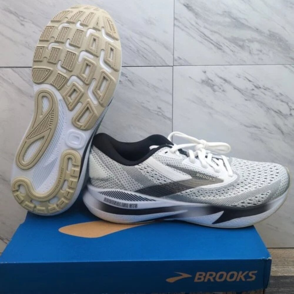 Brooks - Adrenaline GTS Road-Running Shoes - Men's - White/Black/Pelican